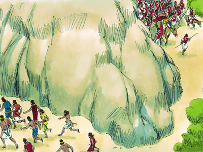 亞拉巴 Arabah / 瑪雲曠野 Maon (曠野), 大衛逃亡之旅