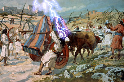 基頓 Chidon (村莊), 大衛接回約櫃